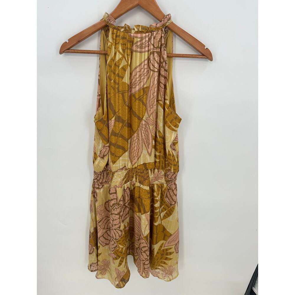 WHITE HOUSE BLACK MARKET NWT Tropic Bliss Rattan V-Neck Halter Dress // 6 - Picture 9 of 10